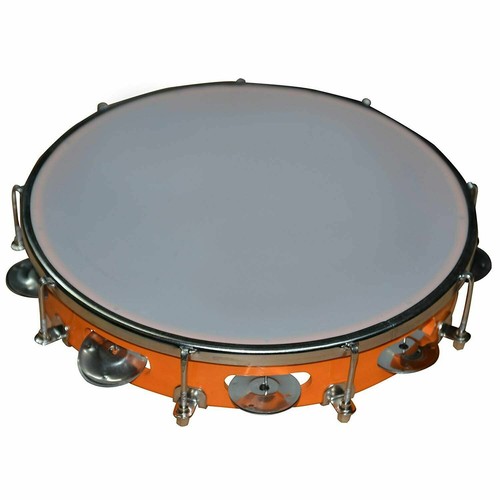 Handmade tambourine with head - handmade,