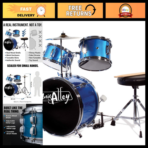 Kids piece drum set with - drum,