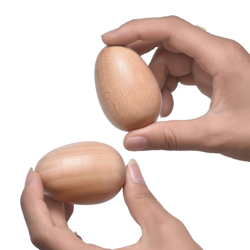 Wood egg shakers - wood, musical